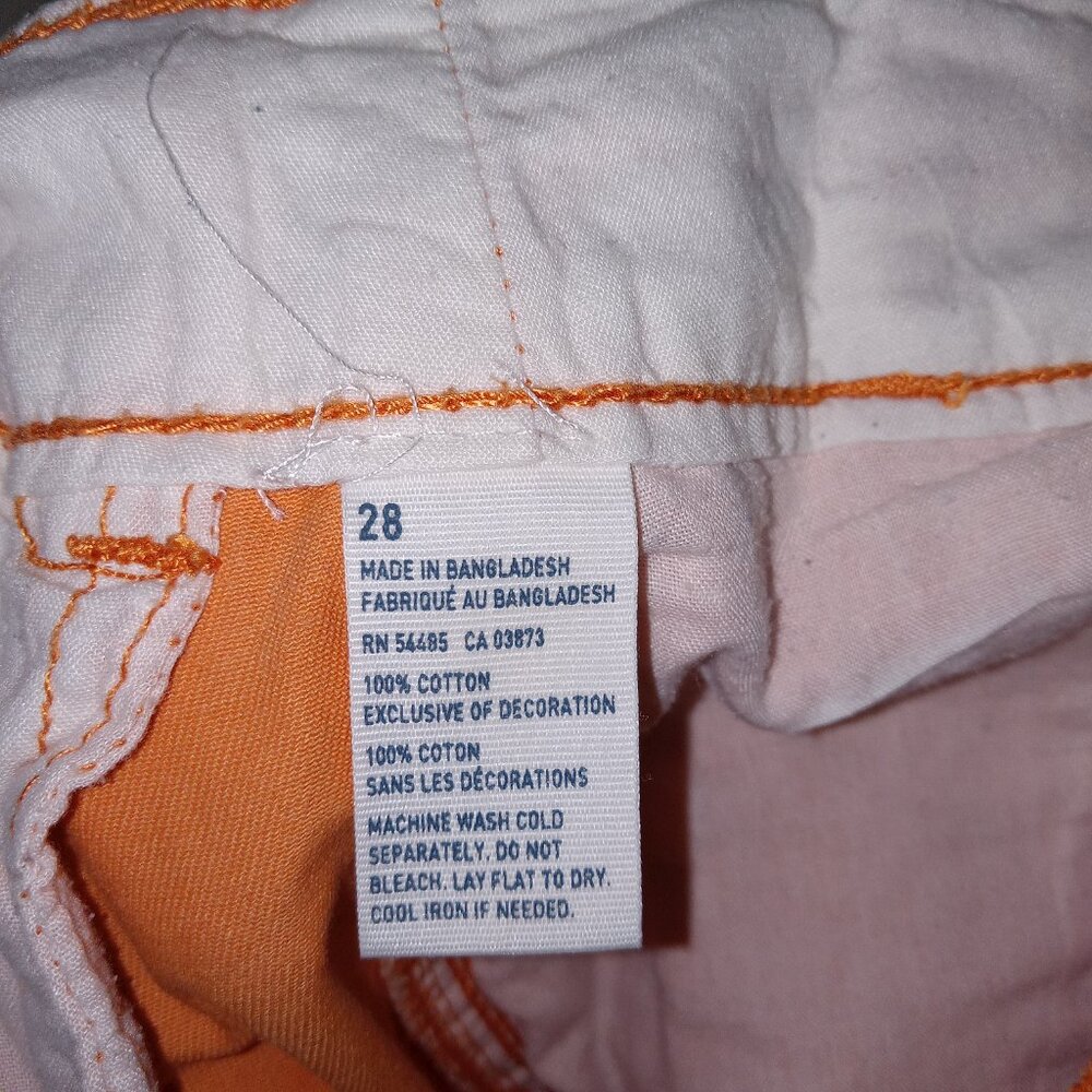 Y2K American Eagle Mens Shorts Lot Size 28 Orange Blue Chino Classic Preppy Golf - Picture 7 of 15